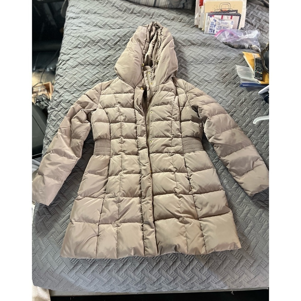 BRAND NEW WITHOUT TAGS-Cole Haan Womens Hooded Down Puffer Coat​​ - Picture 8 of 12